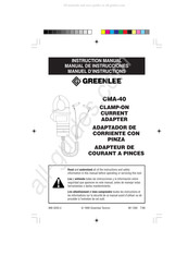 Greenlee CMA-40 Manuel D'instructions