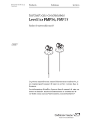 Endress+Hauser Levelflex FMP56 Instructions Condensées