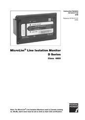FEDERAL PIONEER MicroLim 4805 Serie Manuel D'instructions