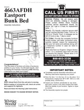 Whittier Wood Furniture 4663AFDH Instructions De Montage