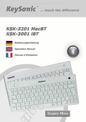 KeySonic KSK-3201 MacBT Manuel D'utilisation