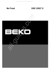 Beko GNE 25807 S Mode D'emploi