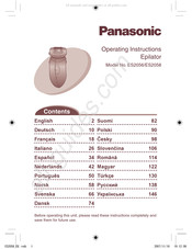 Panasonic ES2058 Mode D'emploi