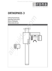 Sirona ORTHOPHOS 3 Notice D'utilisation