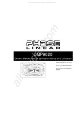 Phase Linear UMP9020 Manuel De L'utilisateur