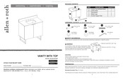 Allen + Roth LWSE36VBR Instructions De Montage