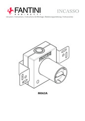 Fantini Rubinetti INCASSO M063A Instructions De Montage