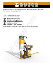 ALFRA ROTABEST RB 50 SP Manuel D'utilisation