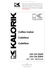 Kalorik USK CM 32849 Mode D'emploi