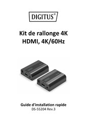 Digitus DS-55204 Guide D'installation Rapide