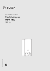 Bosch Therm 4200 Notice D'installation Et D'utilisation
