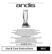 Andis MLC Instructions D'utilisation Et D'entretien