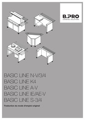 B.Pro BASIC LINE N-V/3/4 Traduction Du Mode D'emploi Original