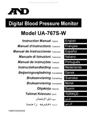 A&D UA-767S-W Manuel D'instructions