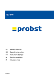 probst TSZ-UNI Instructions D'emploi