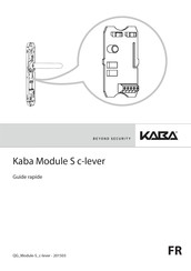 Kaba Module S c-lever Guide Rapide