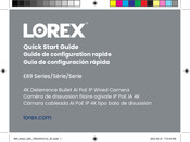 Lorex E89 Serie Guide De Configuration Rapide