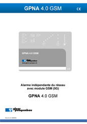 Gloor Pumpenbau GPNA 4.0 GSM Mode D'emploi