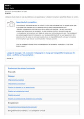 Sony ECM-S1 Guide D'aide