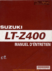 Suzuki LT-Z400 Manuel D'entretien