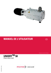 Pfeiffer Vacuum UNIDRY 50 Manuel De L'utilisateur