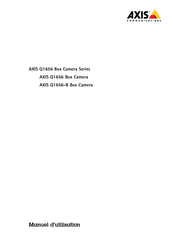 Axis Communications Q1656-B Manuel D'utilisation