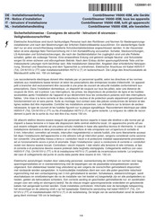 V-Zug CombiSteamer V6000 45M Notice D'installation