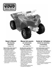 Fisher-Price POWER WHEELS Y1773 Guide De L'utilisateur