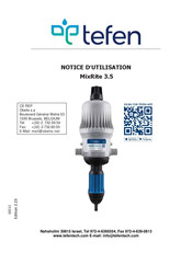 tefen MixRite 3.5 Notice D'utilisation