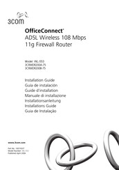 3com OfficeConnect WL-553 Guide D'installation