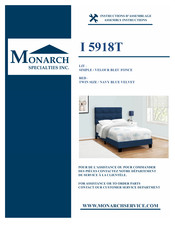 Monarch Specialties I 5918T Instructions D'assemblage