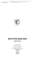 MSI MPG Z790I EDGE WIFI Manuel D'utilisation