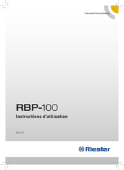 Riester RBP-100 Instructions D'utilisation