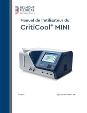 Belmont Medical Technologies CritiCool MINI Manuel De L'utilisateur