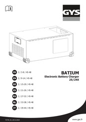 GYS BATIUM 25/24X Mode D'emploi