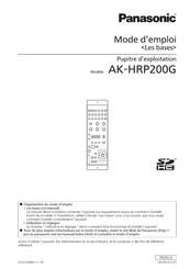 Panasonic AK-HRP200G Mode D'emploi