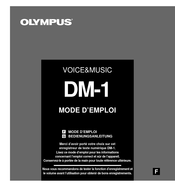 Olympus VOICE&MUSIC DM-1 Mode D'emploi