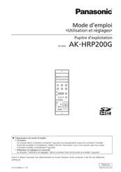 Panasonic AK-HRP200G Mode D'emploi
