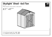Palram Skylight Shed - 6x5 Instructions De Montage