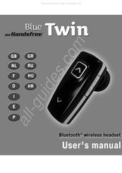 Mr Handsfree Blue Twin Mode D'emploi