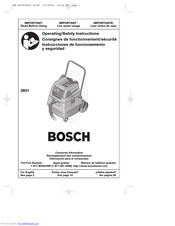 Bosch 3931 Consignes De Fonctionnement/Sécurité