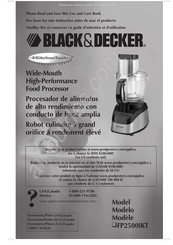 Black & Decker FP2500IKT Mode D'emploi