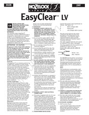 Hozelock Cyprio EasyClear LV Instructions D'installation Et D'utilisation