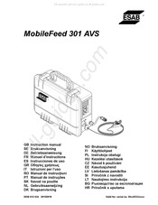 ESAB MobileFeed 301 AVS Manuel D'instructions