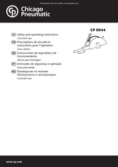 Chicago Pneumatic CP 0044 Prescriptions De Sécurité Et Instructions Pour L'opérateur