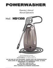 PowerWasher HD1300 Manuel Opérateur