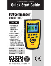 Klein Tools VDV Commander VDV501-097 Guide De Démarrage Rapide