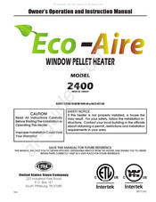 Eco-Aire 2400 Manuel D'utilisation