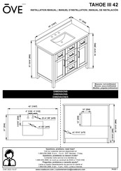 OVE TAHOE III 42 15VVA-TAH342-007FY Manuel D'installation