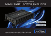 AXTON A4050X Guide D'installation